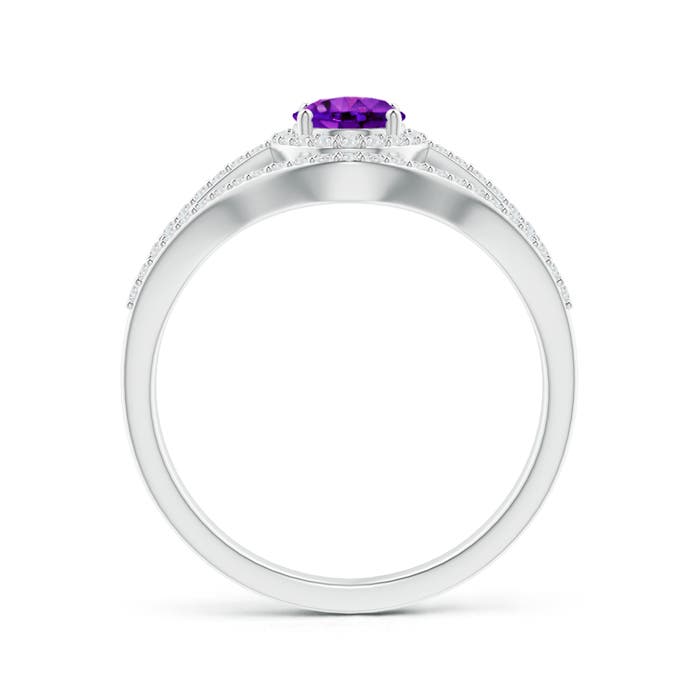 AAAA - Amethyst / 1.14 CT / 14 KT White Gold