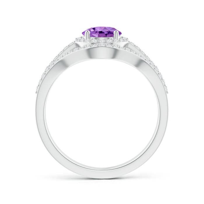 AA - Amethyst / 1.62 CT / 14 KT White Gold