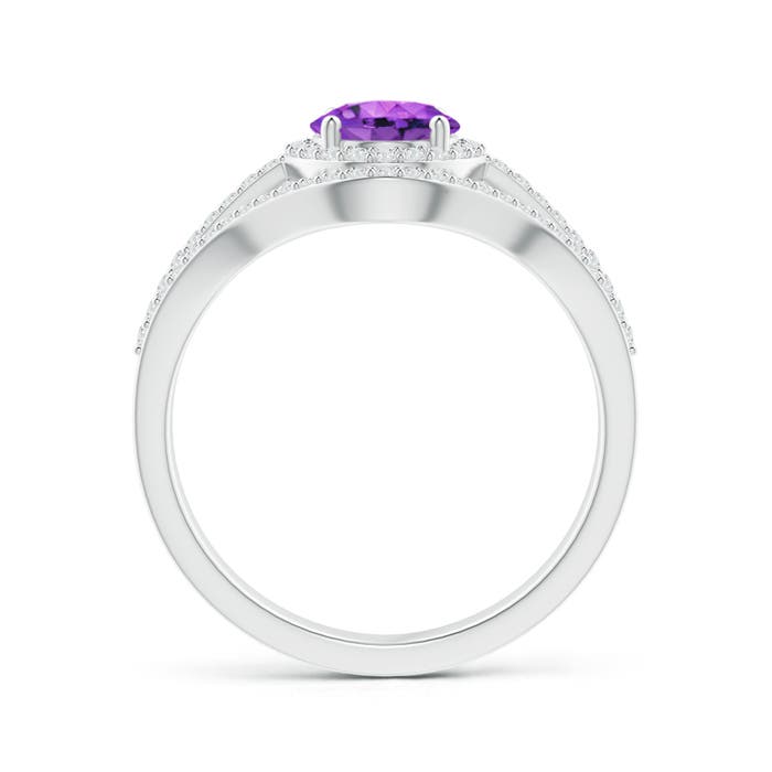 AAA - Amethyst / 1.62 CT / 14 KT White Gold