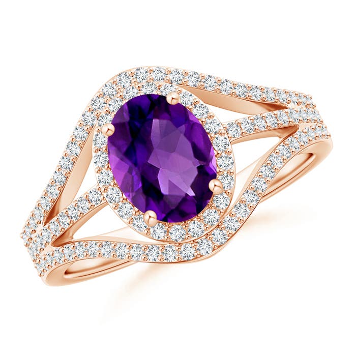 AAAA - Amethyst / 1.62 CT / 14 KT Rose Gold