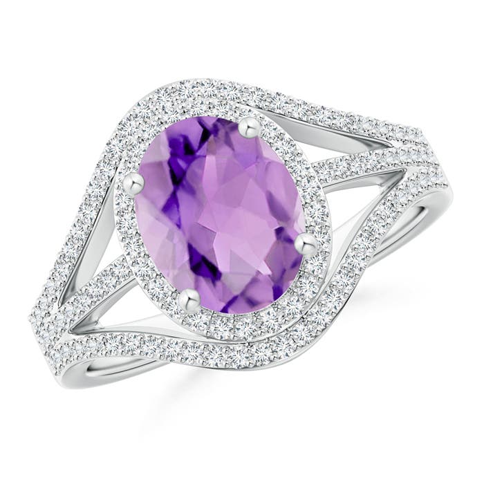 A - Amethyst / 2.09 CT / 14 KT White Gold