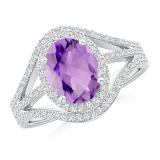 Oval A Amethyst