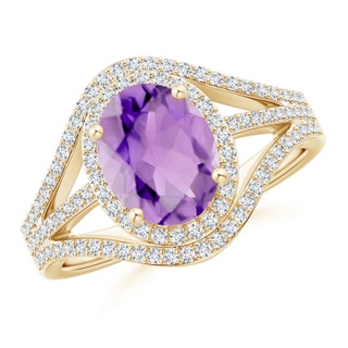 Oval A Amethyst