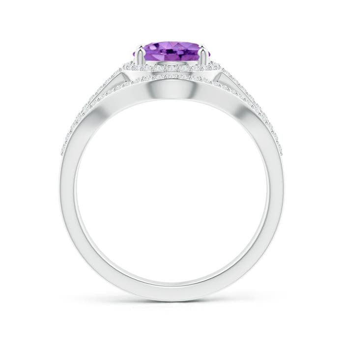 AA - Amethyst / 2.09 CT / 14 KT White Gold