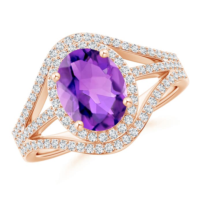 AAA - Amethyst / 2.09 CT / 14 KT Rose Gold