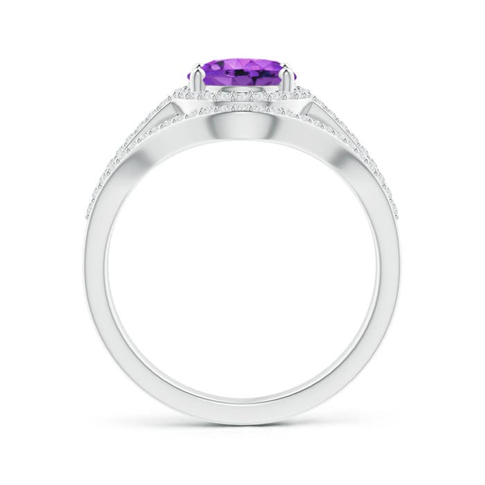 AAA - Amethyst / 2.09 CT / 14 KT White Gold