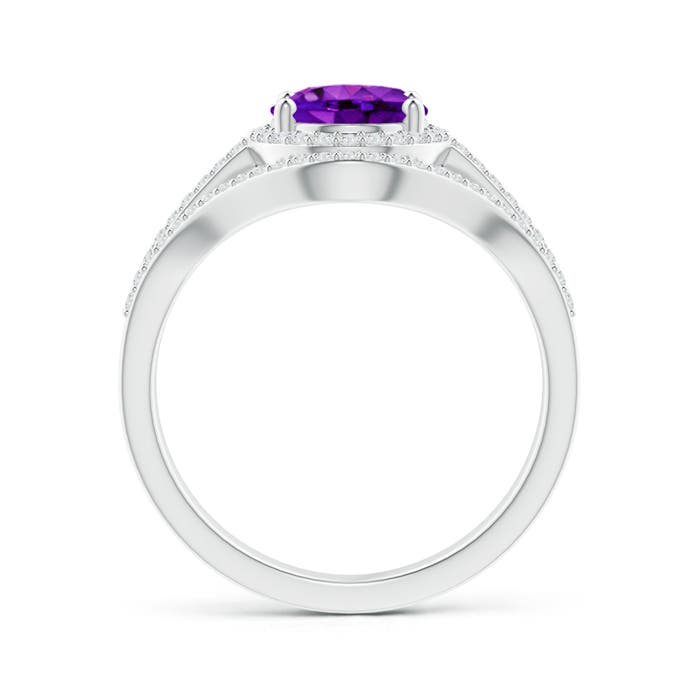 AAAA - Amethyst / 2.09 CT / 14 KT White Gold