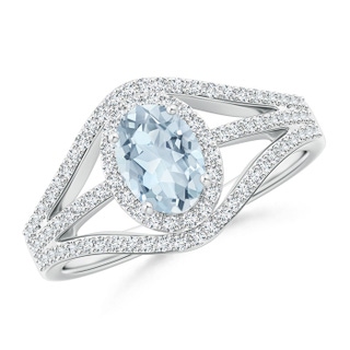 Oval A Aquamarine