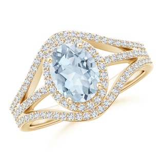 Oval A Aquamarine