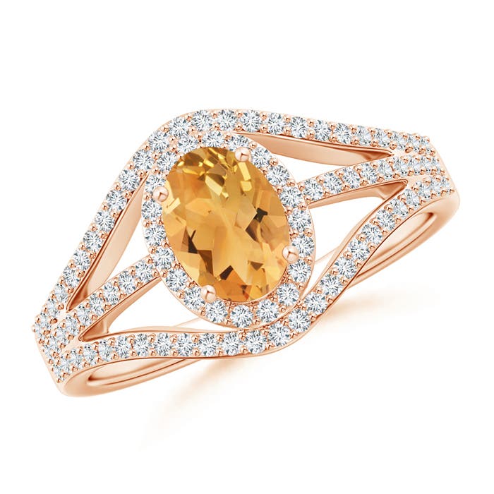 A - Citrine / 1.19 CT / 14 KT Rose Gold