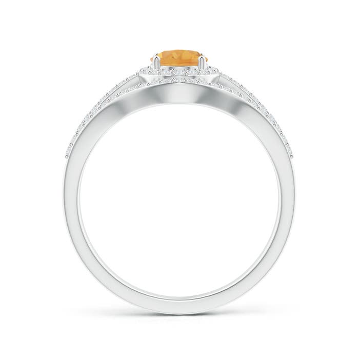 A - Citrine / 1.19 CT / 14 KT White Gold