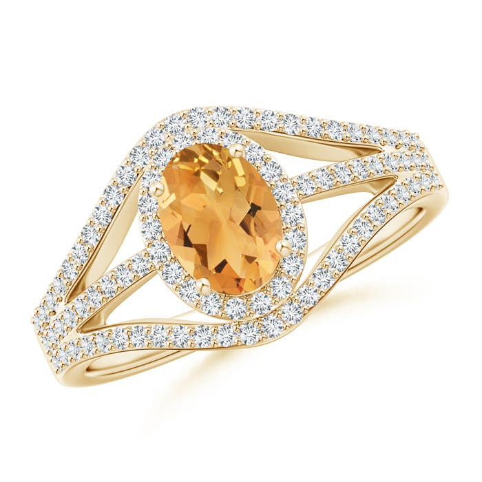 A - Citrine / 1.19 CT / 14 KT Yellow Gold