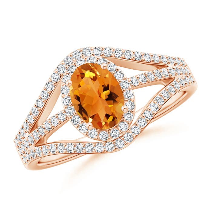 AAA - Citrine / 1.19 CT / 14 KT Rose Gold