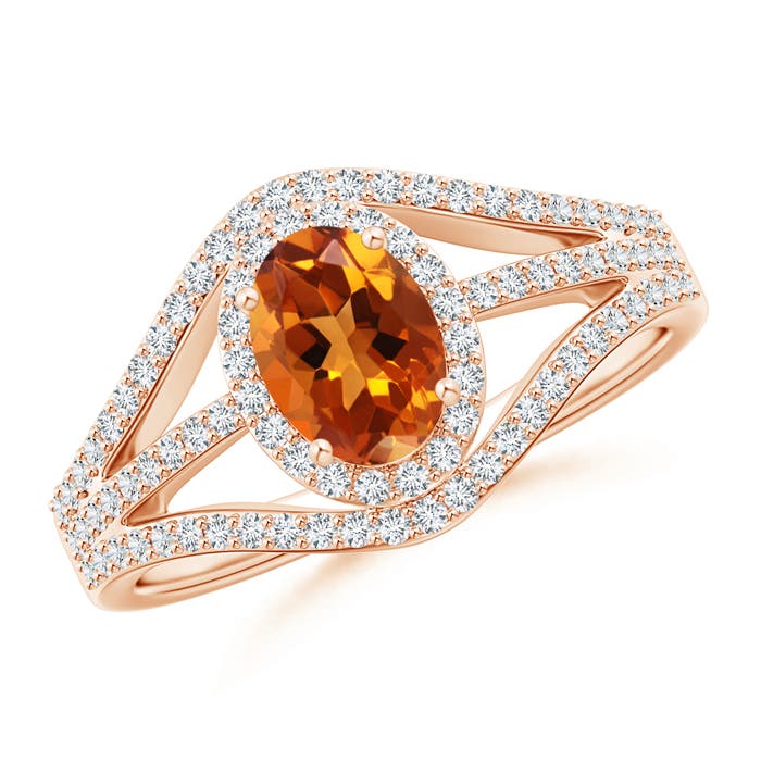 AAAA - Citrine / 1.19 CT / 14 KT Rose Gold