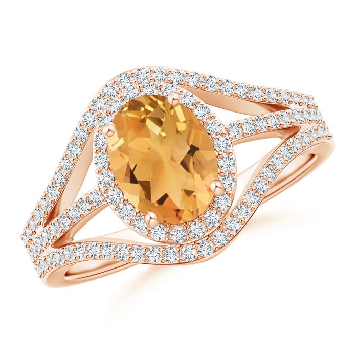 A - Citrine / 1.57 CT / 14 KT Rose Gold