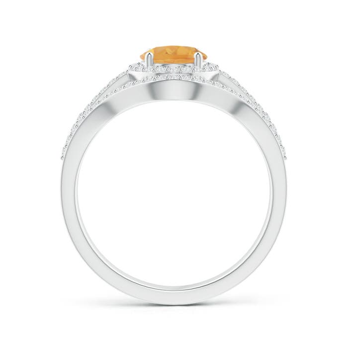 A - Citrine / 1.57 CT / 14 KT White Gold