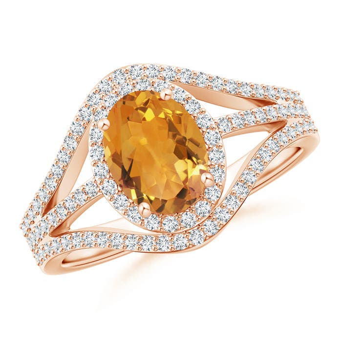 AA - Citrine / 1.57 CT / 14 KT Rose Gold