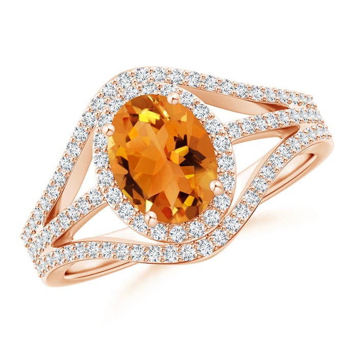 AAA - Citrine / 1.57 CT / 14 KT Rose Gold