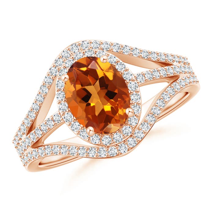 AAAA - Citrine / 1.57 CT / 14 KT Rose Gold