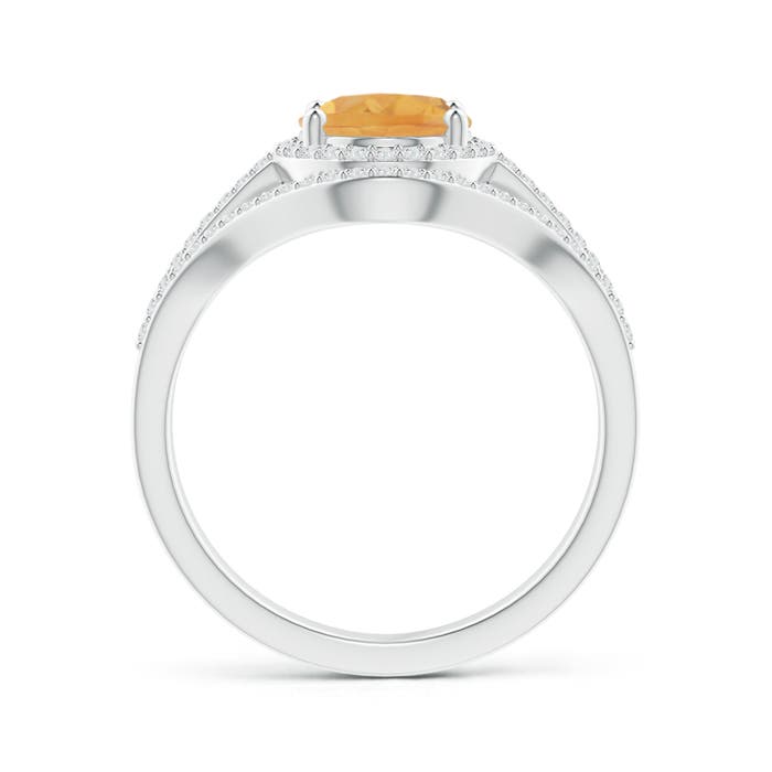 A - Citrine / 2.14 CT / 14 KT White Gold