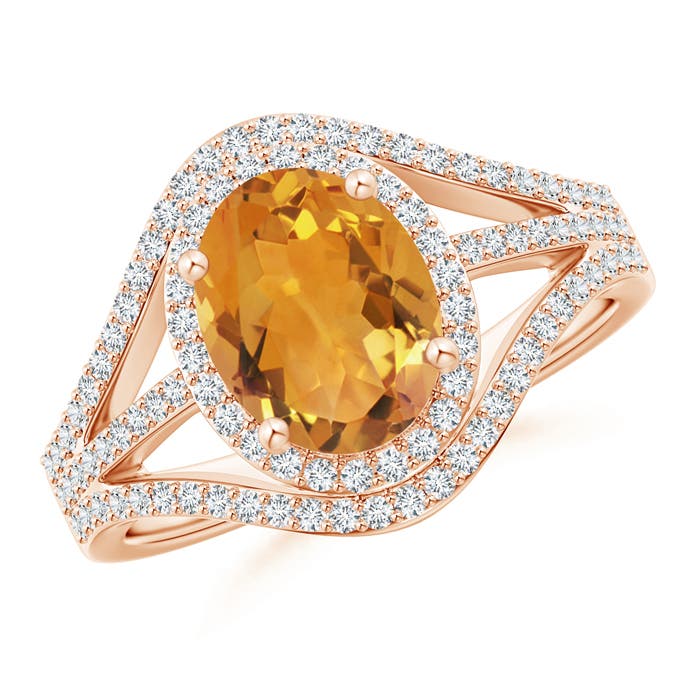 AA - Citrine / 2.14 CT / 14 KT Rose Gold