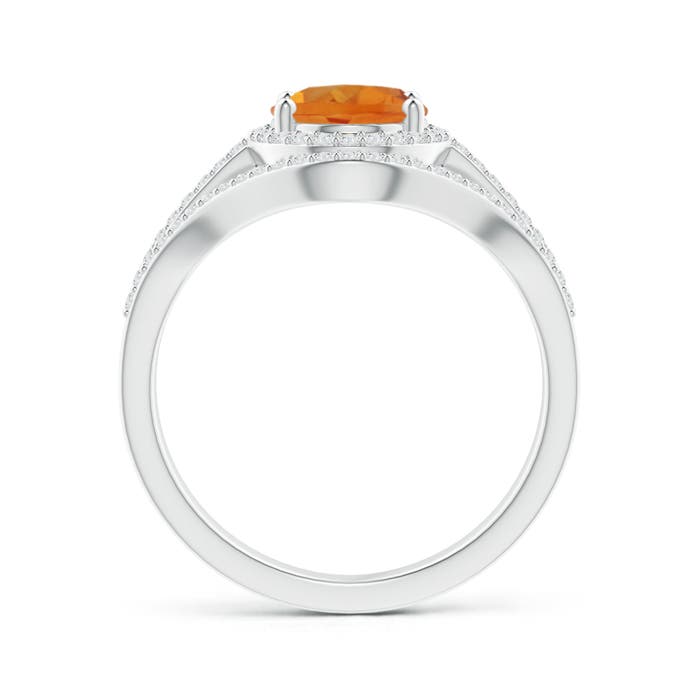 AAA - Citrine / 2.14 CT / 14 KT White Gold