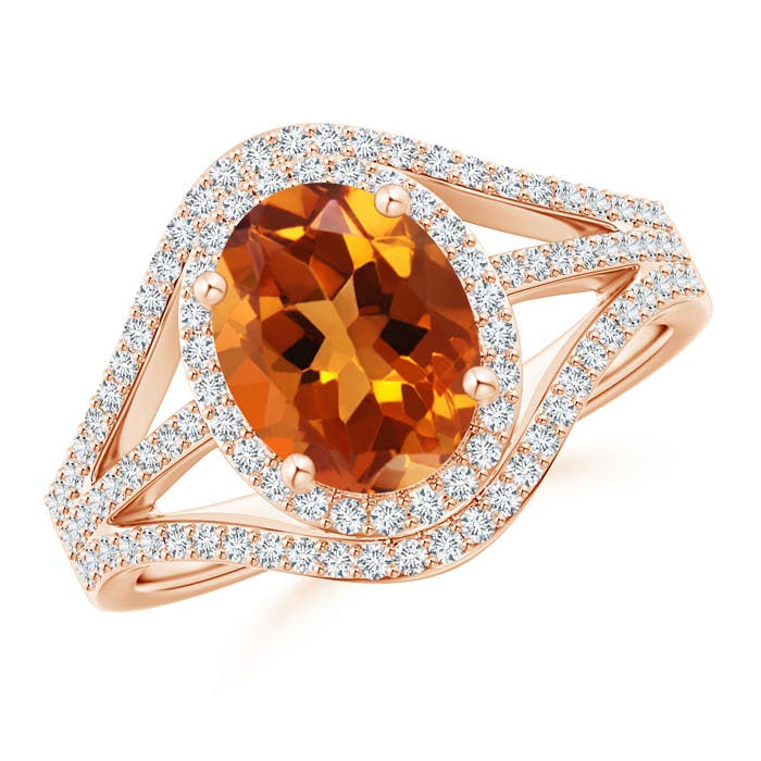 AAAA - Citrine / 2.14 CT / 14 KT Rose Gold