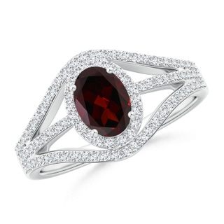Oval A Garnet