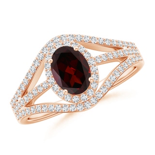 Oval A Garnet