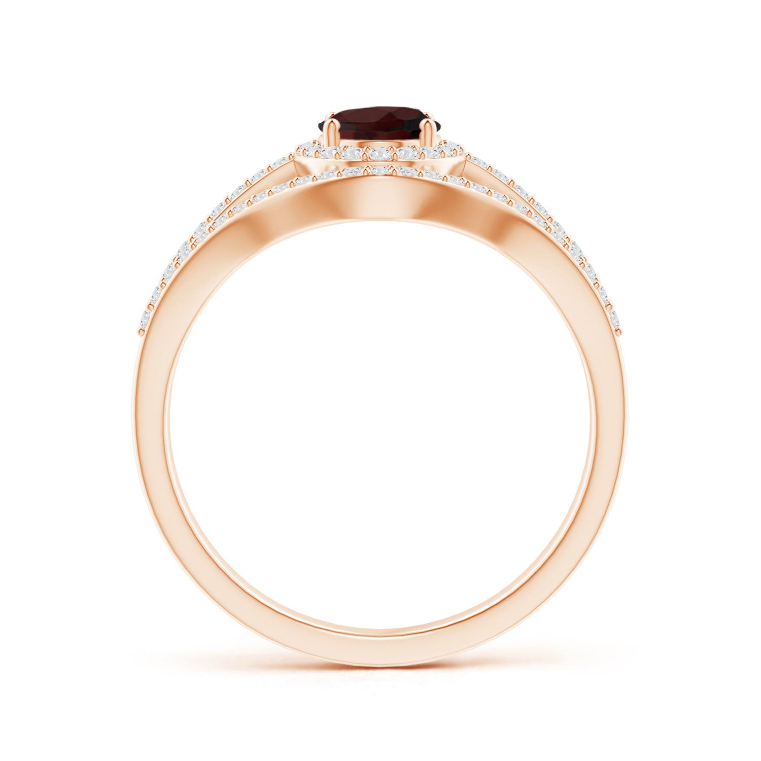 A - Garnet / 1.34 CT / 14 KT Rose Gold