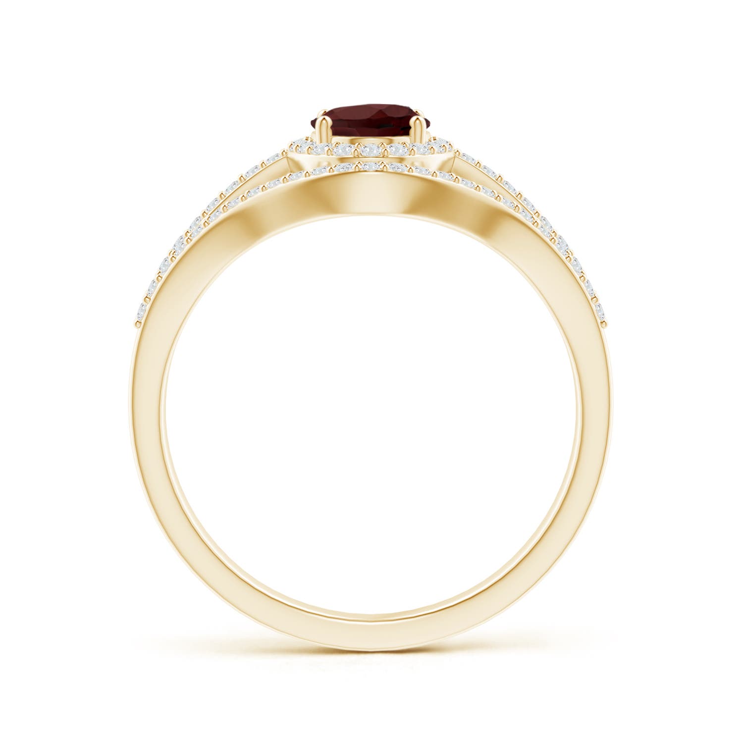 AA - Garnet / 1.34 CT / 14 KT Yellow Gold