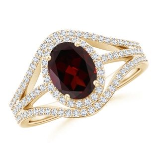 Oval A Garnet