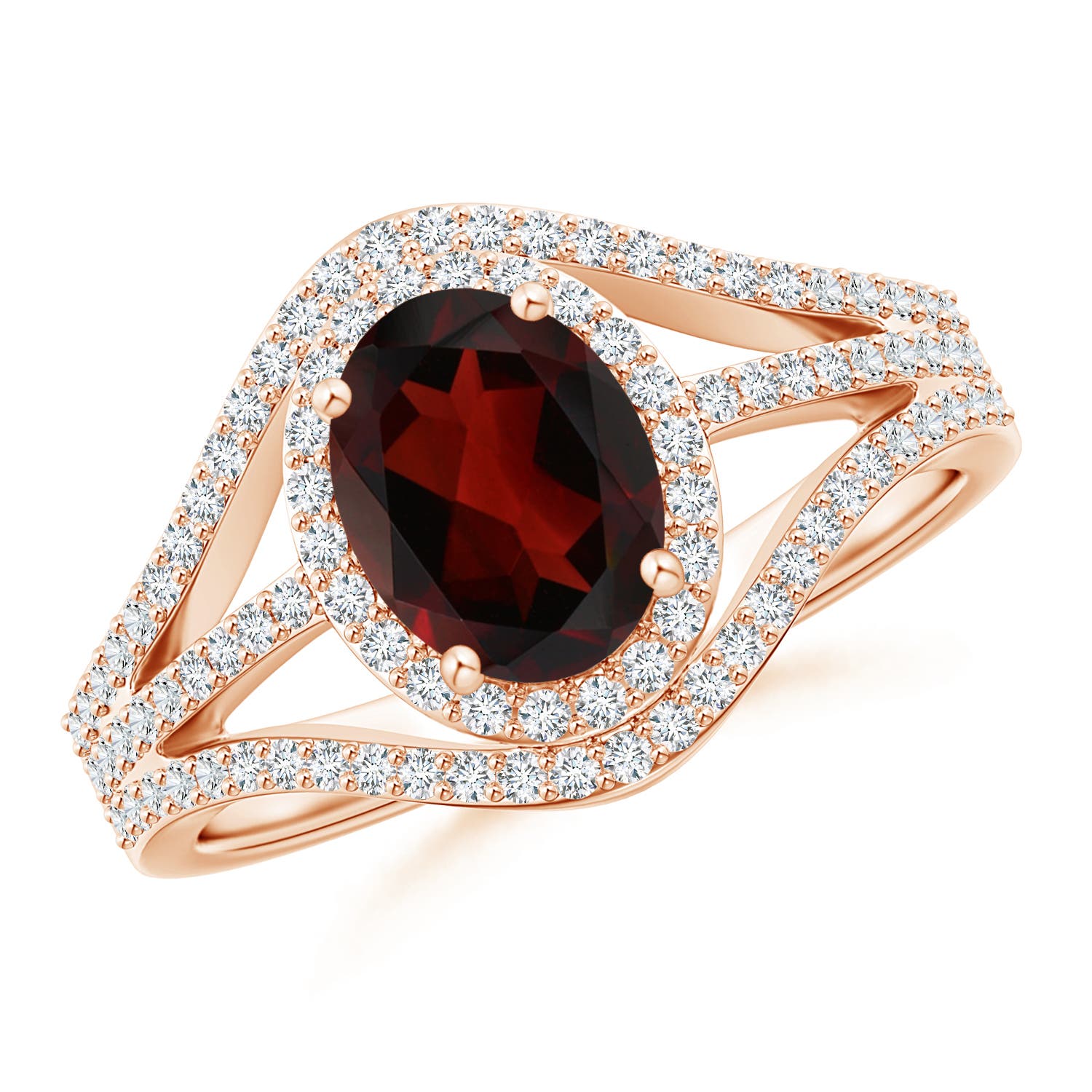 AA - Garnet / 1.92 CT / 14 KT Rose Gold