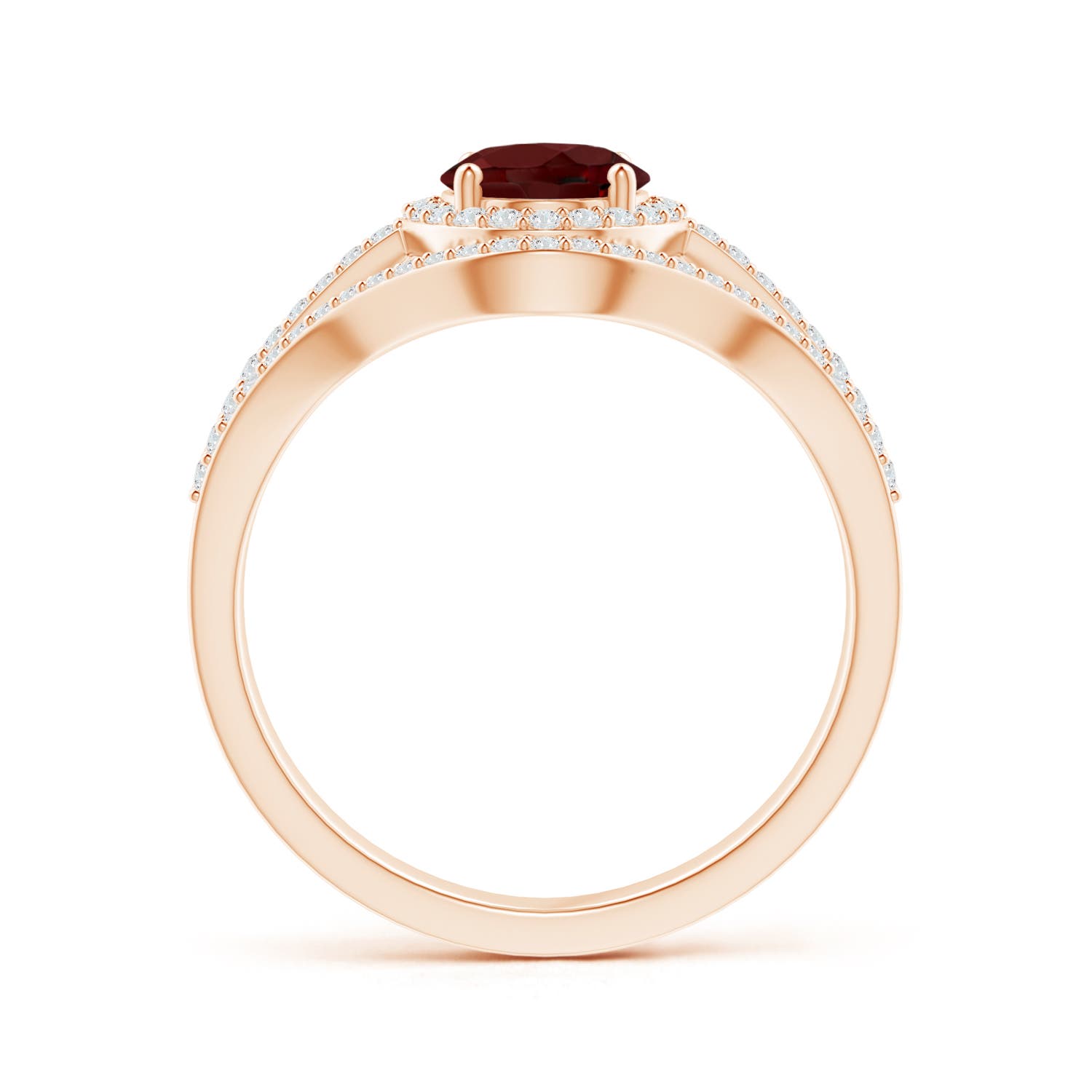 AAA - Garnet / 1.92 CT / 14 KT Rose Gold