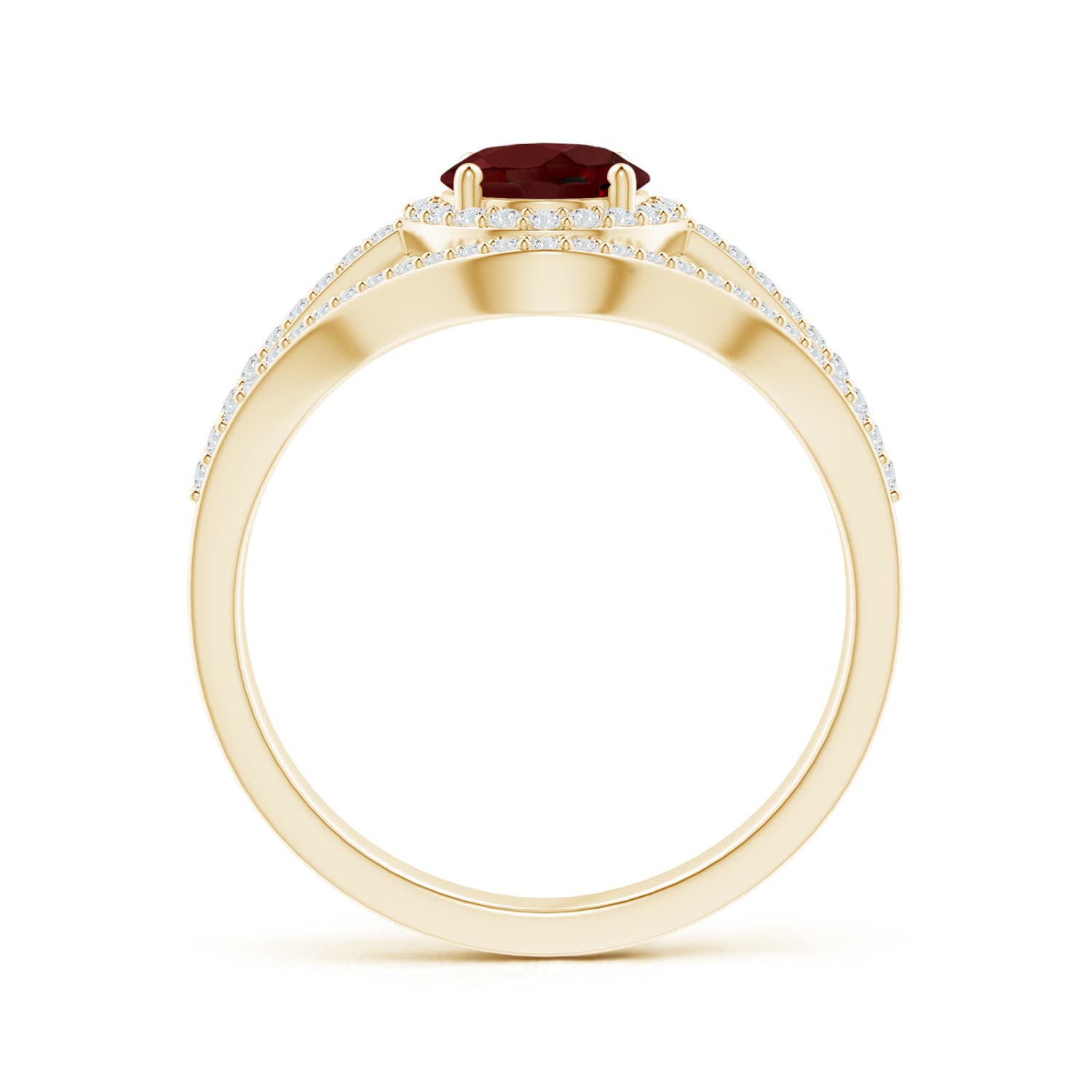 AAA - Garnet / 1.92 CT / 14 KT Yellow Gold