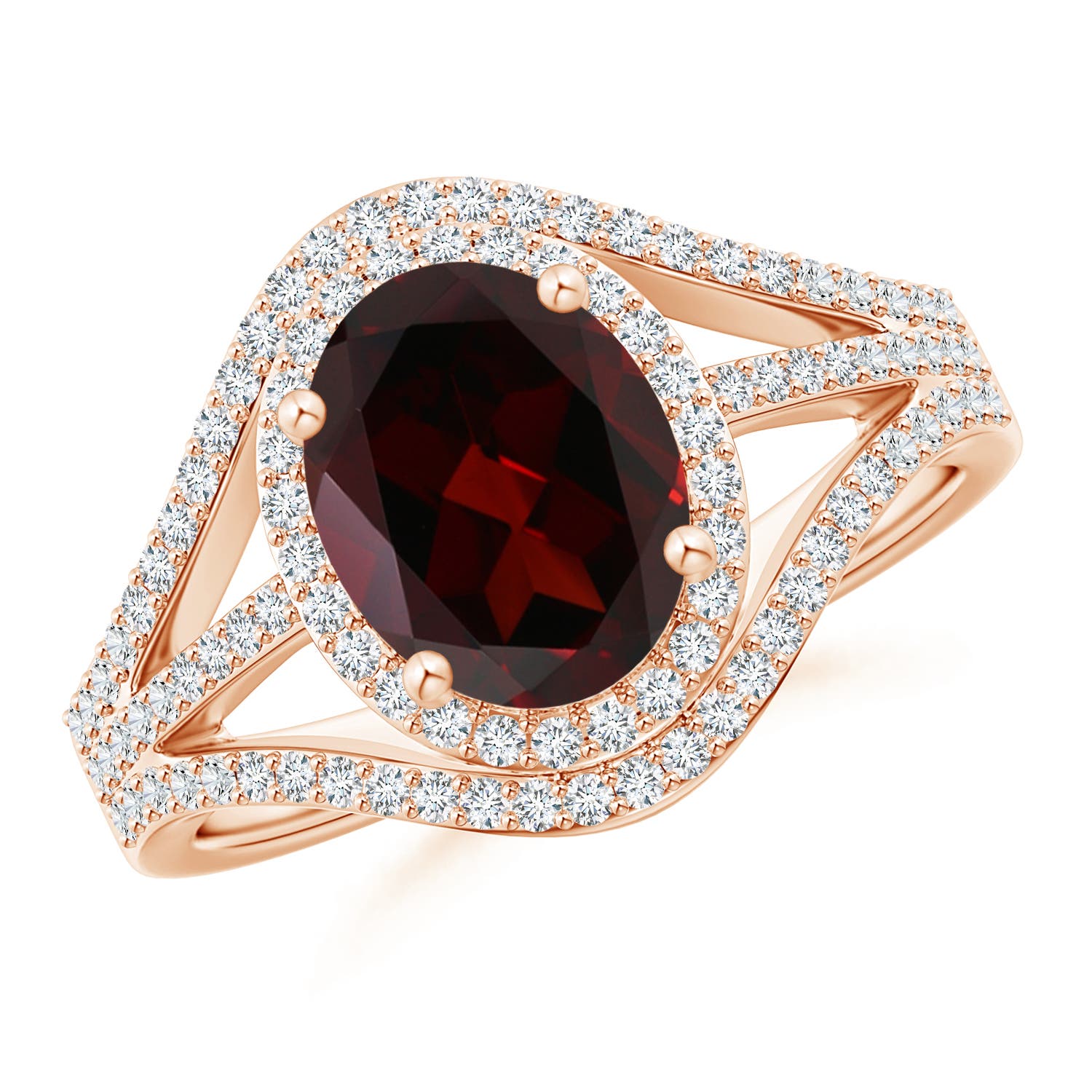 A - Garnet / 2.49 CT / 14 KT Rose Gold