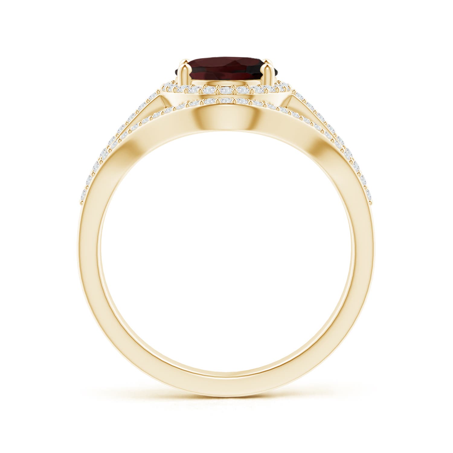 A - Garnet / 2.49 CT / 14 KT Yellow Gold