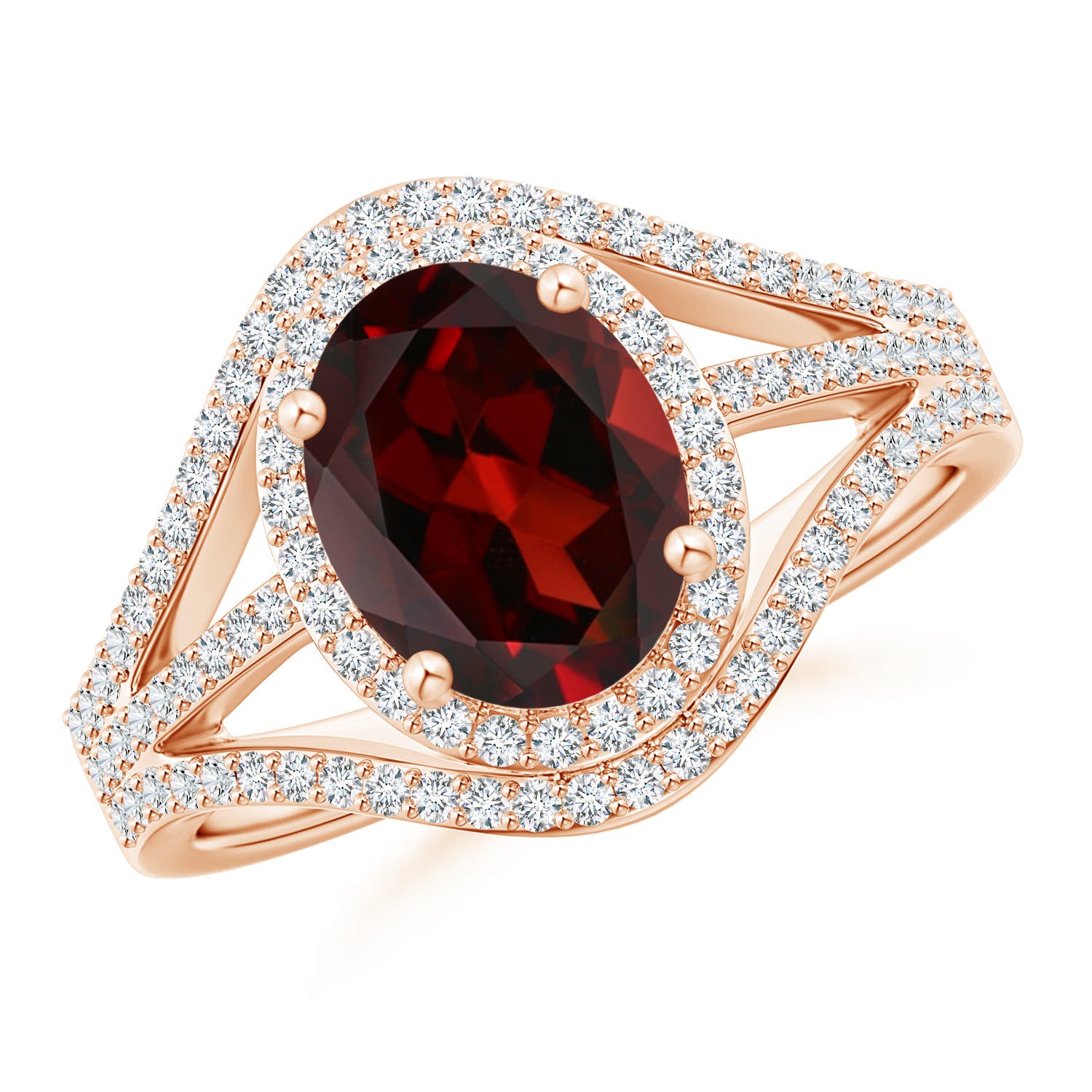 AAA - Garnet / 2.49 CT / 14 KT Rose Gold