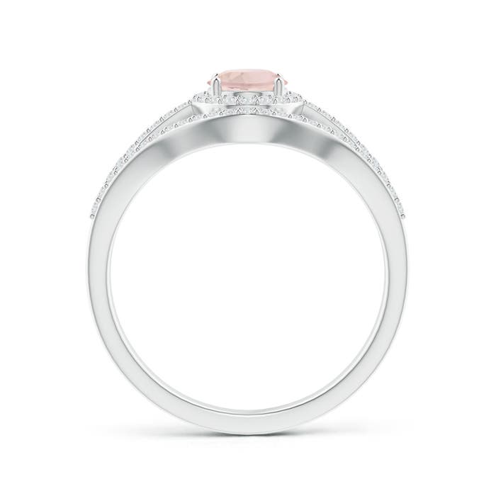 AA - Morganite / 1.14 CT / 14 KT White Gold