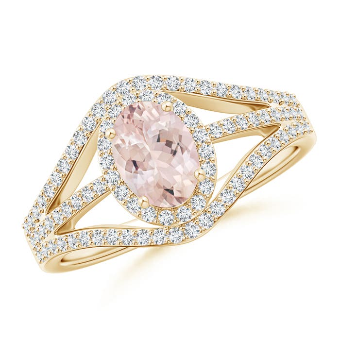 AA - Morganite / 1.14 CT / 14 KT Yellow Gold