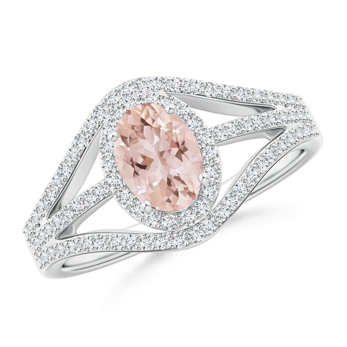 AAA - Morganite / 1.14 CT / 14 KT White Gold