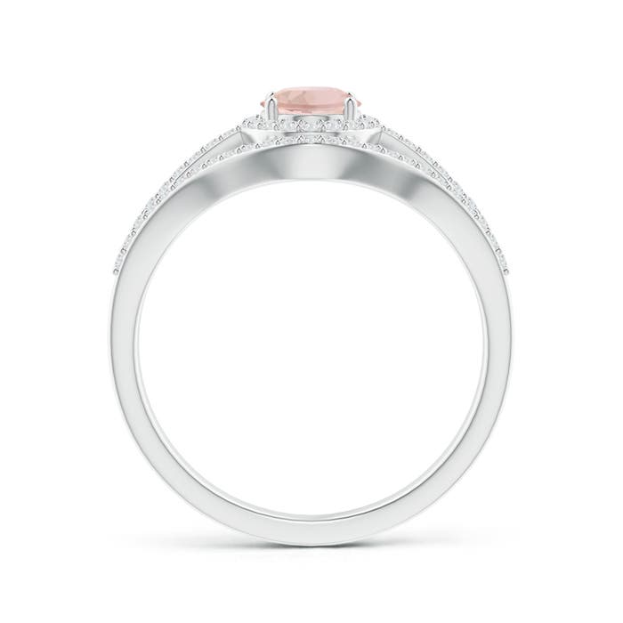 AAA - Morganite / 1.14 CT / 14 KT White Gold