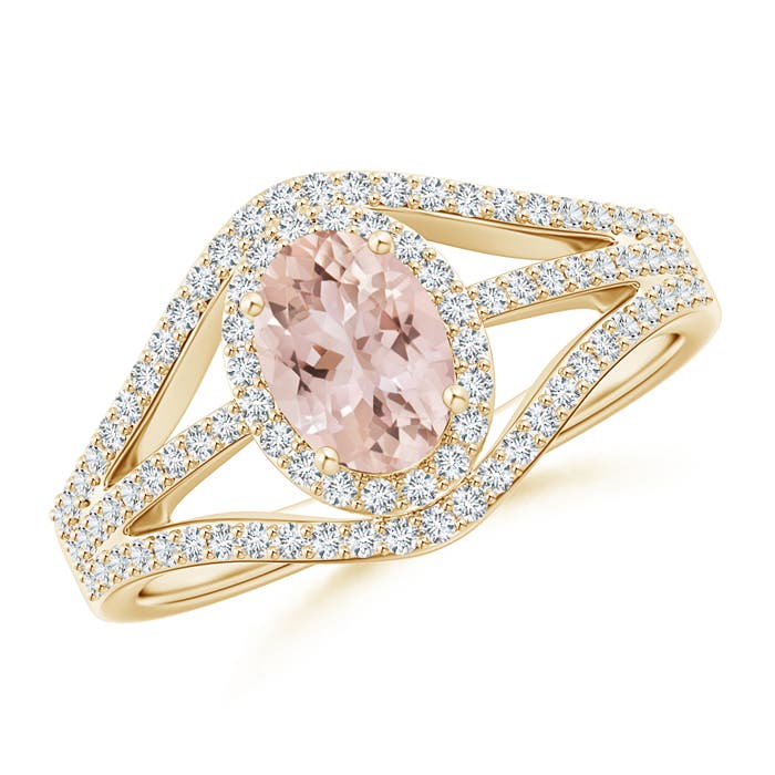 AAA - Morganite / 1.14 CT / 14 KT Yellow Gold