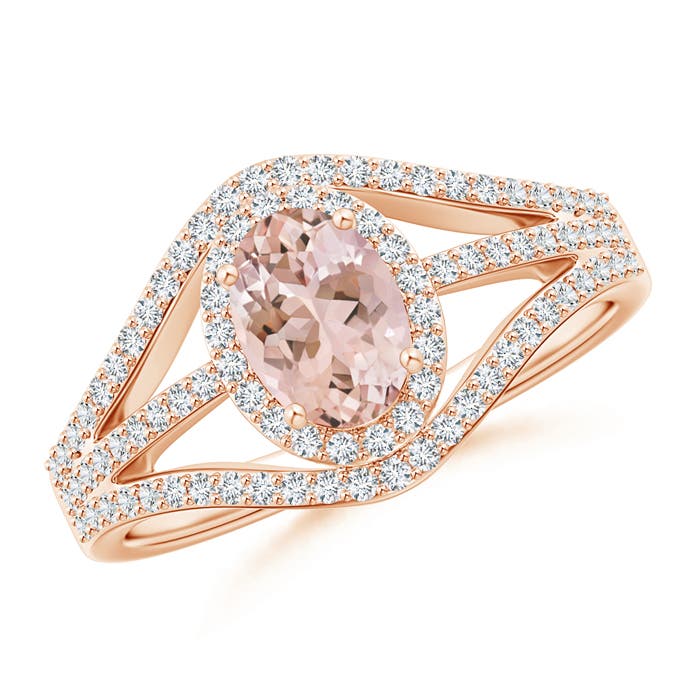 AAAA - Morganite / 1.14 CT / 14 KT Rose Gold