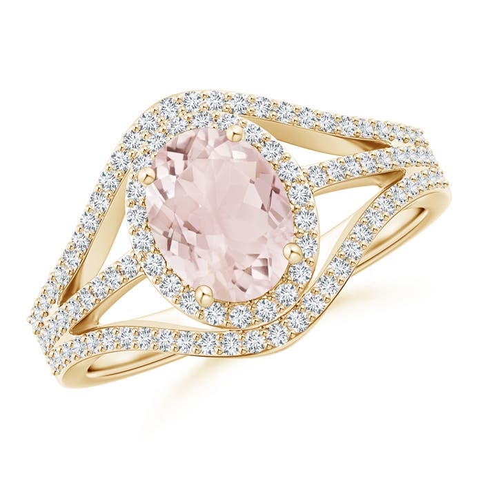 A - Morganite / 1.57 CT / 14 KT Yellow Gold