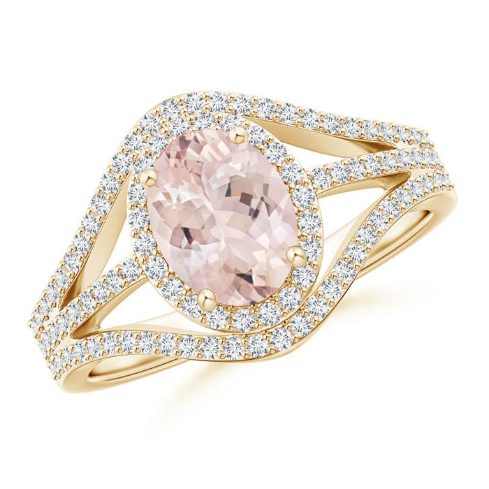 AA - Morganite / 1.57 CT / 14 KT Yellow Gold