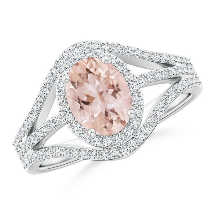 AAA - Morganite / 1.57 CT / 14 KT White Gold