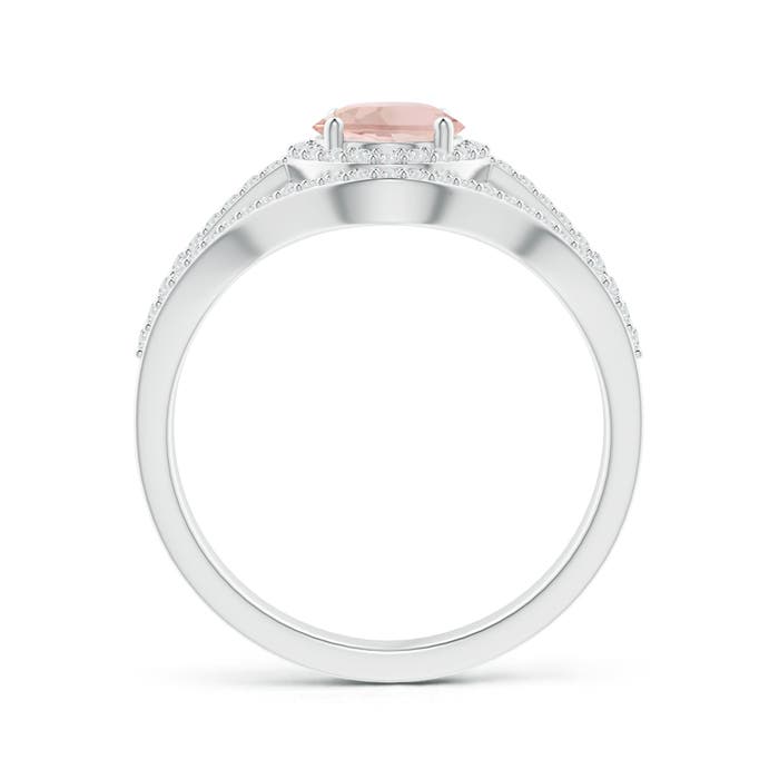 AAA - Morganite / 1.57 CT / 14 KT White Gold