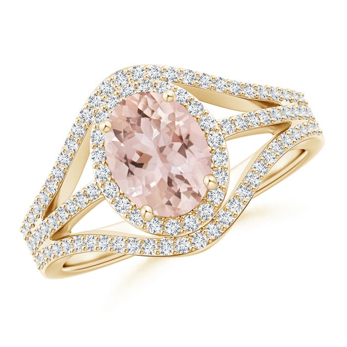 AAA - Morganite / 1.57 CT / 14 KT Yellow Gold