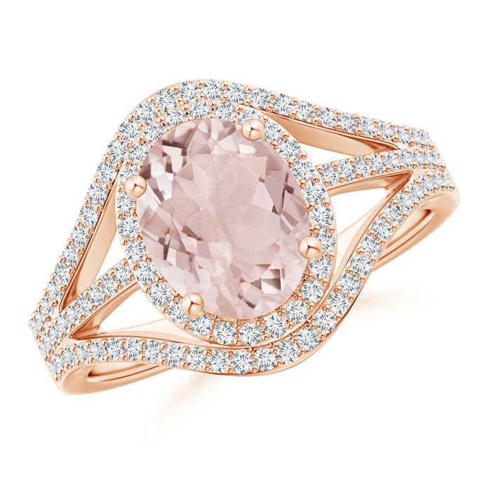 A - Morganite / 2.14 CT / 14 KT Rose Gold